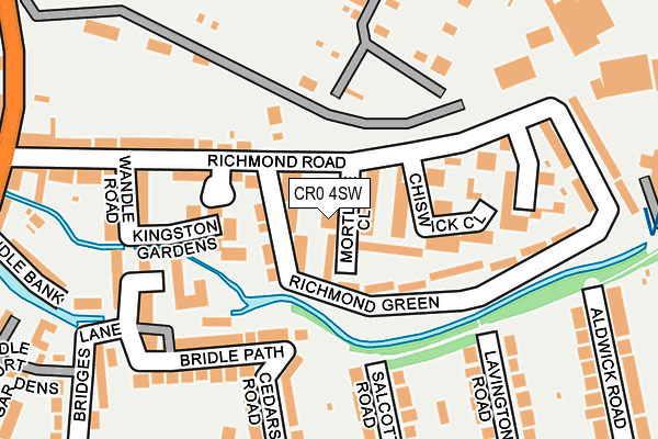 CR0 4SW map - OS OpenMap – Local (Ordnance Survey)