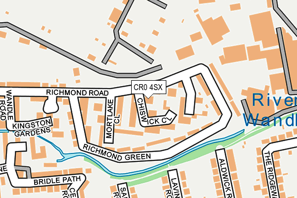 CR0 4SX map - OS OpenMap – Local (Ordnance Survey)