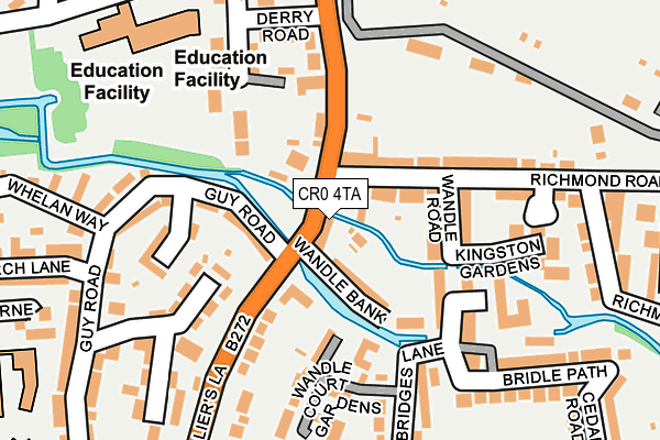 CR0 4TA map - OS OpenMap – Local (Ordnance Survey)