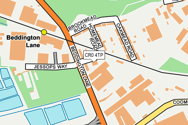 CR0 4TP map - OS OpenMap – Local (Ordnance Survey)