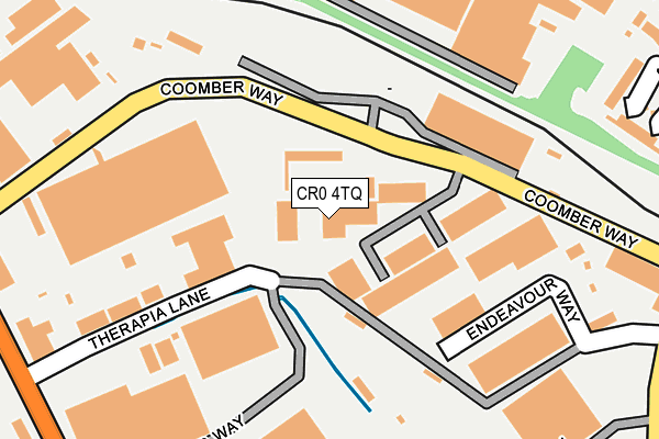 CR0 4TQ map - OS OpenMap – Local (Ordnance Survey)