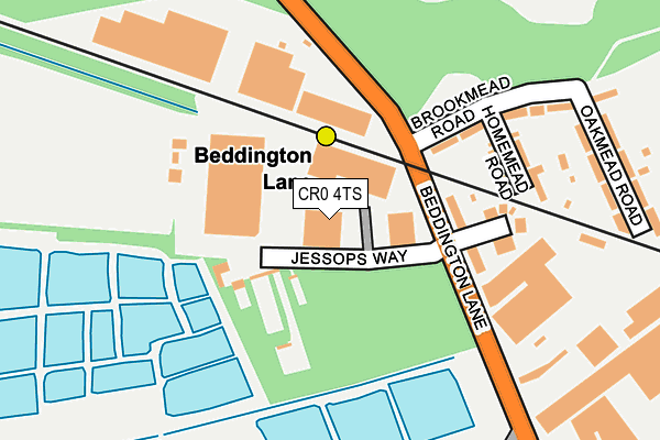 CR0 4TS map - OS OpenMap – Local (Ordnance Survey)