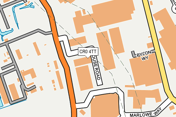 CR0 4TT map - OS OpenMap – Local (Ordnance Survey)