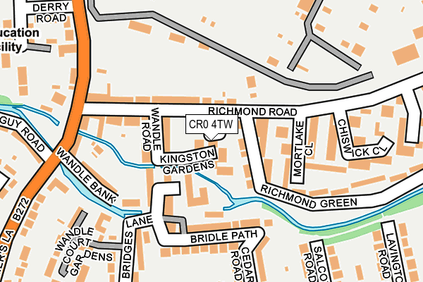 CR0 4TW map - OS OpenMap – Local (Ordnance Survey)