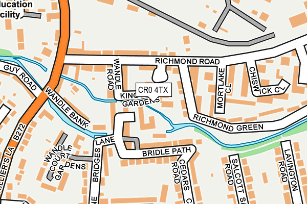 CR0 4TX map - OS OpenMap – Local (Ordnance Survey)
