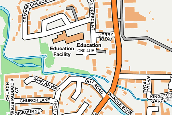 CR0 4UB map - OS OpenMap – Local (Ordnance Survey)