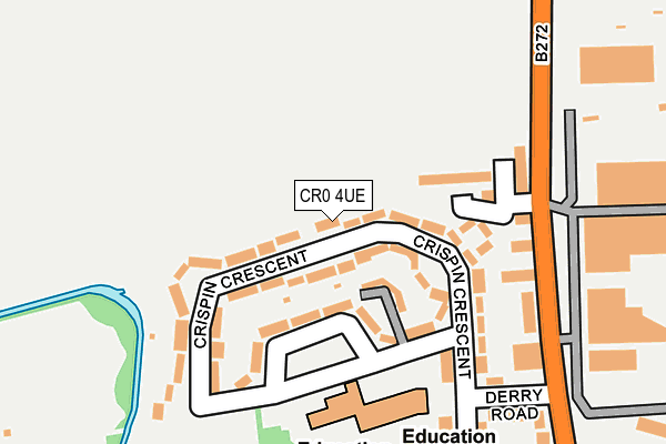 CR0 4UE map - OS OpenMap – Local (Ordnance Survey)