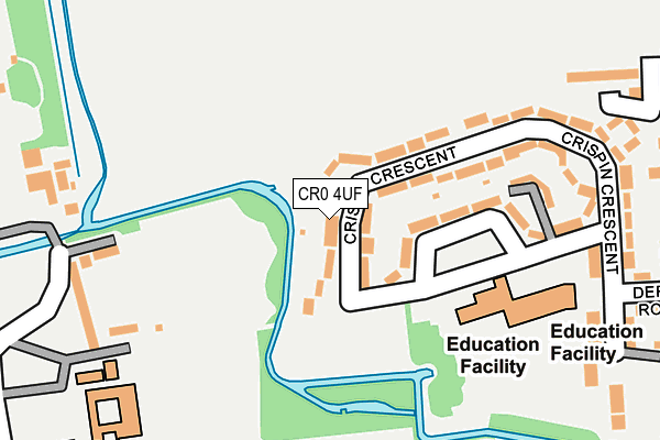 CR0 4UF map - OS OpenMap – Local (Ordnance Survey)