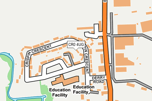 CR0 4UG map - OS OpenMap – Local (Ordnance Survey)