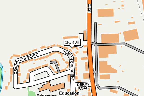 CR0 4UH map - OS OpenMap – Local (Ordnance Survey)