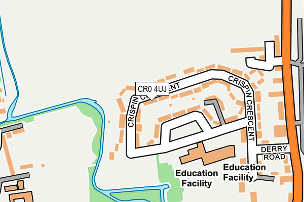 CR0 4UJ map - OS OpenMap – Local (Ordnance Survey)