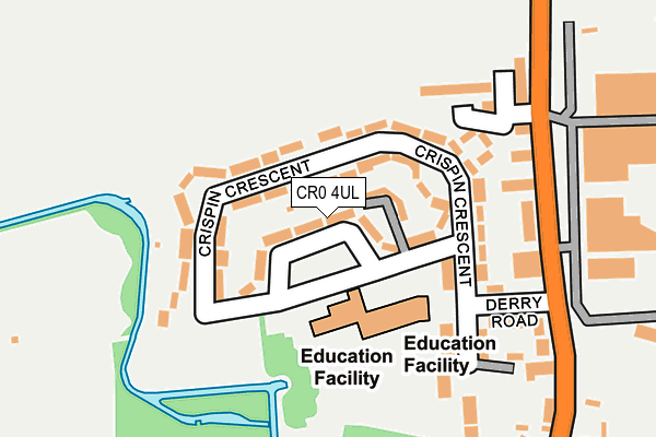 CR0 4UL map - OS OpenMap – Local (Ordnance Survey)