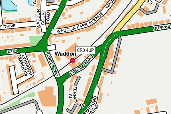 CR0 4UP map - OS OpenMap – Local (Ordnance Survey)