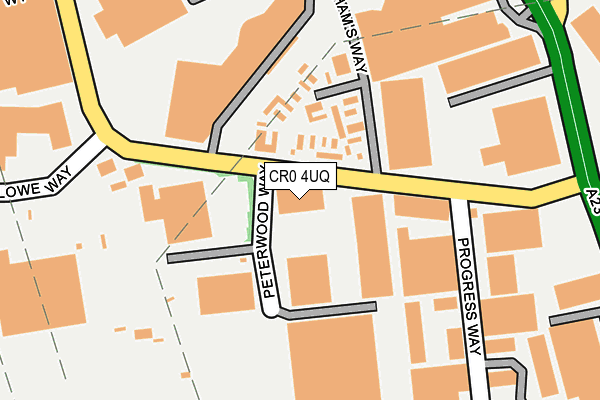 CR0 4UQ map - OS OpenMap – Local (Ordnance Survey)