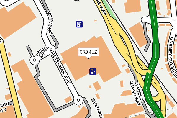 CR0 4UZ map - OS OpenMap – Local (Ordnance Survey)