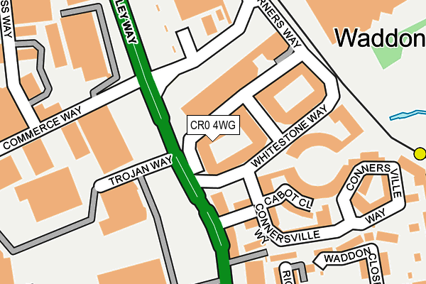 CR0 4WG map - OS OpenMap – Local (Ordnance Survey)