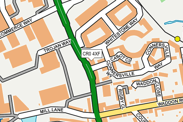 CR0 4XF map - OS OpenMap – Local (Ordnance Survey)