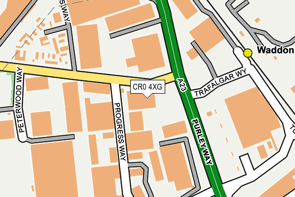 CR0 4XG map - OS OpenMap – Local (Ordnance Survey)