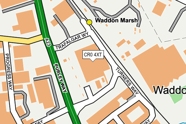 CR0 4XT map - OS OpenMap – Local (Ordnance Survey)