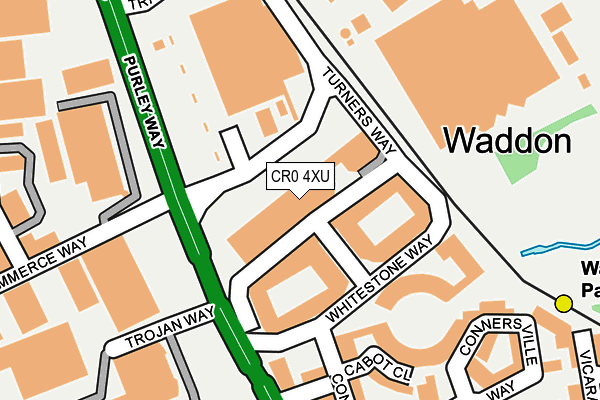 CR0 4XU map - OS OpenMap – Local (Ordnance Survey)