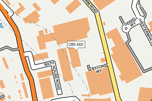 CR0 4XX map - OS OpenMap – Local (Ordnance Survey)