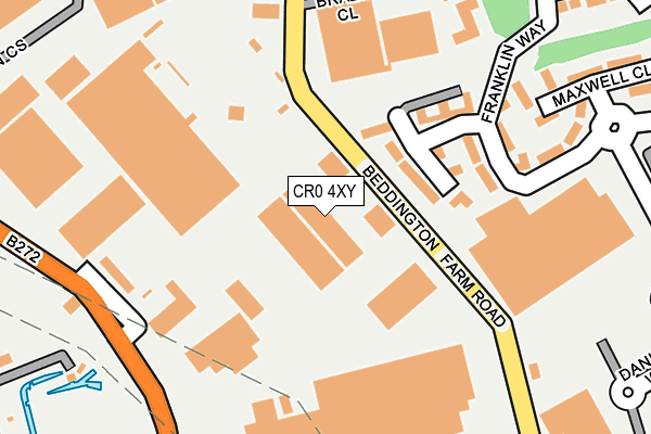 CR0 4XY map - OS OpenMap – Local (Ordnance Survey)