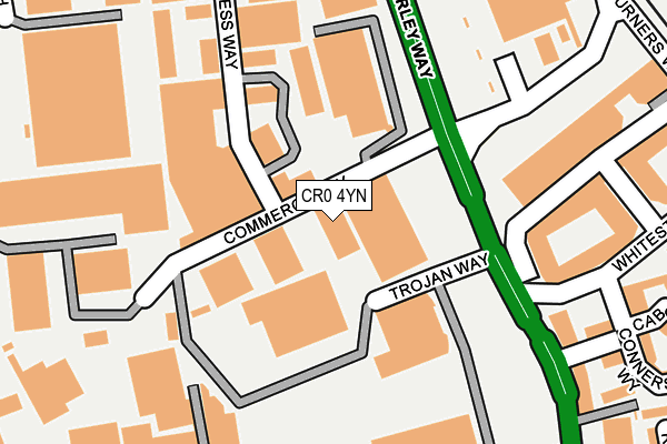 CR0 4YN map - OS OpenMap – Local (Ordnance Survey)