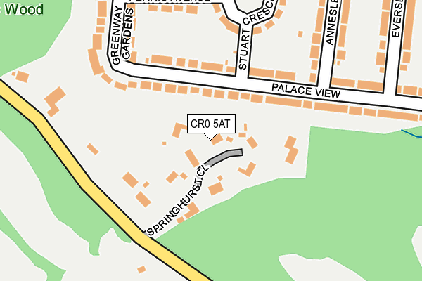 CR0 5AT map - OS OpenMap – Local (Ordnance Survey)