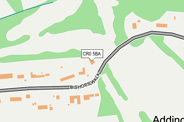 CR0 5BA map - OS OpenMap – Local (Ordnance Survey)