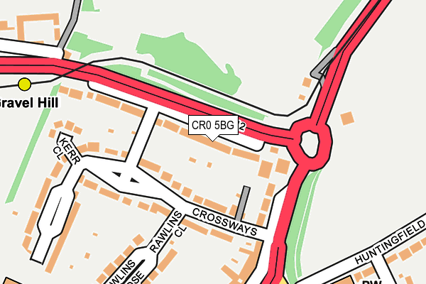 CR0 5BG map - OS OpenMap – Local (Ordnance Survey)