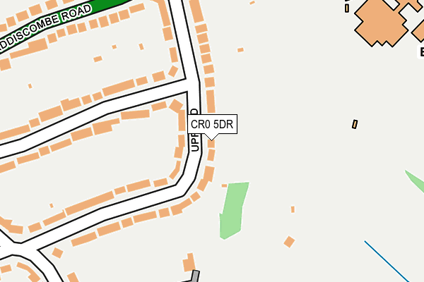 CR0 5DR map - OS OpenMap – Local (Ordnance Survey)