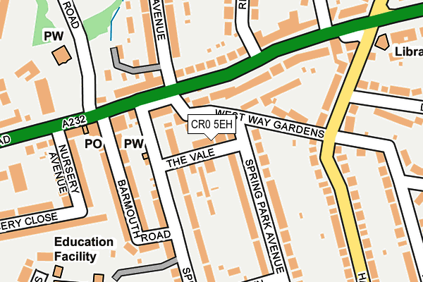CR0 5EH map - OS OpenMap – Local (Ordnance Survey)