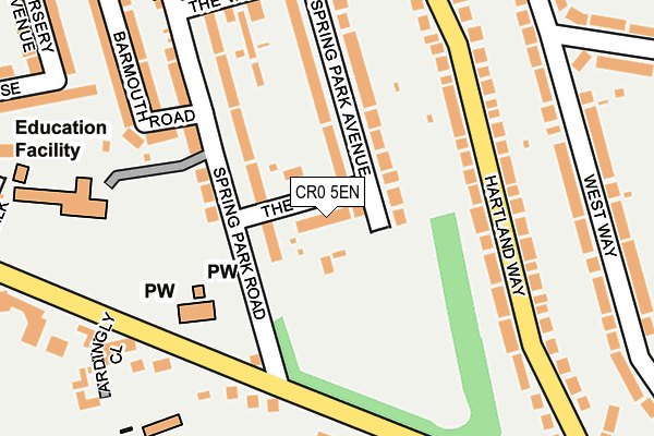 CR0 5EN map - OS OpenMap – Local (Ordnance Survey)