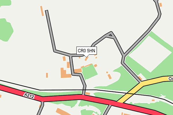 CR0 5HN map - OS OpenMap – Local (Ordnance Survey)