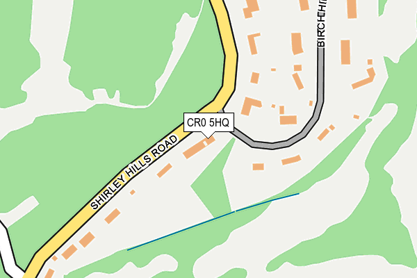 CR0 5HQ map - OS OpenMap – Local (Ordnance Survey)