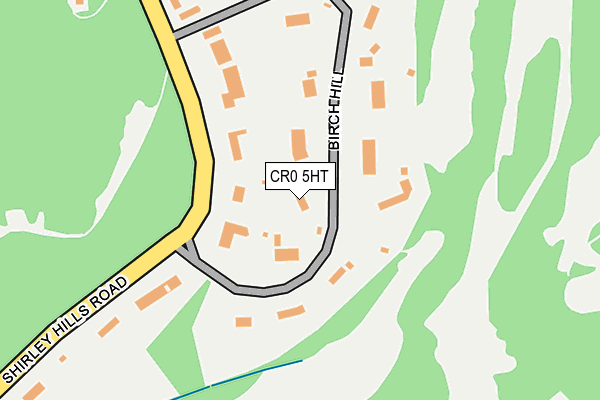 CR0 5HT map - OS OpenMap – Local (Ordnance Survey)