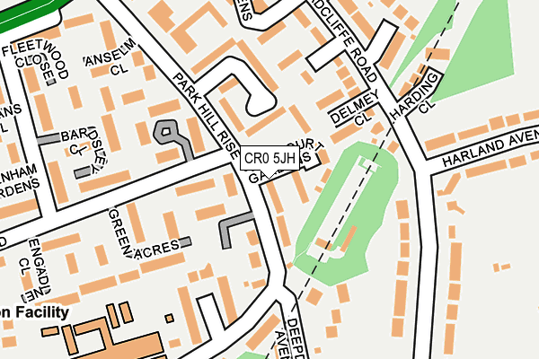 CR0 5JH map - OS OpenMap – Local (Ordnance Survey)