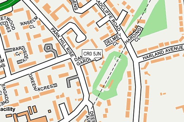 CR0 5JN map - OS OpenMap – Local (Ordnance Survey)