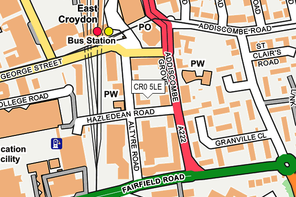 CR0 5LE map - OS OpenMap – Local (Ordnance Survey)