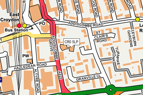 CR0 5LP map - OS OpenMap – Local (Ordnance Survey)