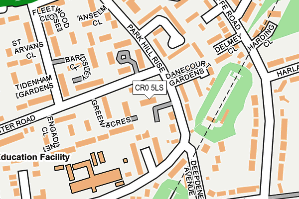 CR0 5LS map - OS OpenMap – Local (Ordnance Survey)