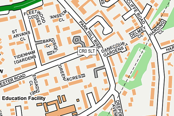 CR0 5LT map - OS OpenMap – Local (Ordnance Survey)