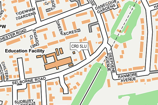 CR0 5LU map - OS OpenMap – Local (Ordnance Survey)