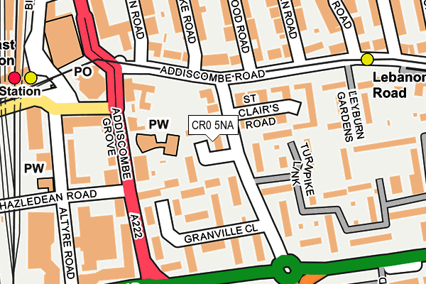 CR0 5NA map - OS OpenMap – Local (Ordnance Survey)