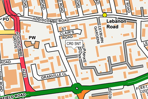 CR0 5NT map - OS OpenMap – Local (Ordnance Survey)