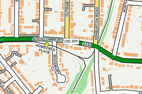 CR0 5PP map - OS OpenMap – Local (Ordnance Survey)