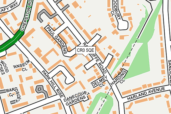 CR0 5QE map - OS OpenMap – Local (Ordnance Survey)