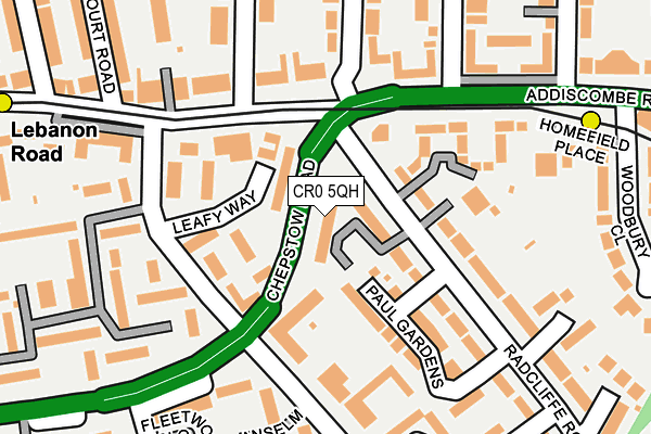 CR0 5QH map - OS OpenMap – Local (Ordnance Survey)