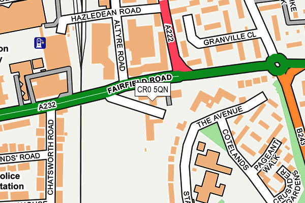 CR0 5QN map - OS OpenMap – Local (Ordnance Survey)