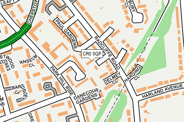 CR0 5QP map - OS OpenMap – Local (Ordnance Survey)